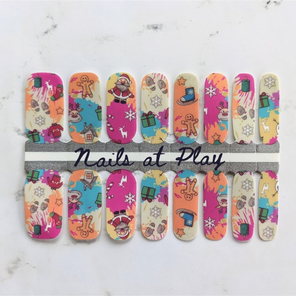 5 for $15 Nail Wraps- Christmas Cookies